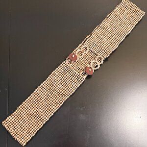 Vintage Boho Beaded Stretch Belt